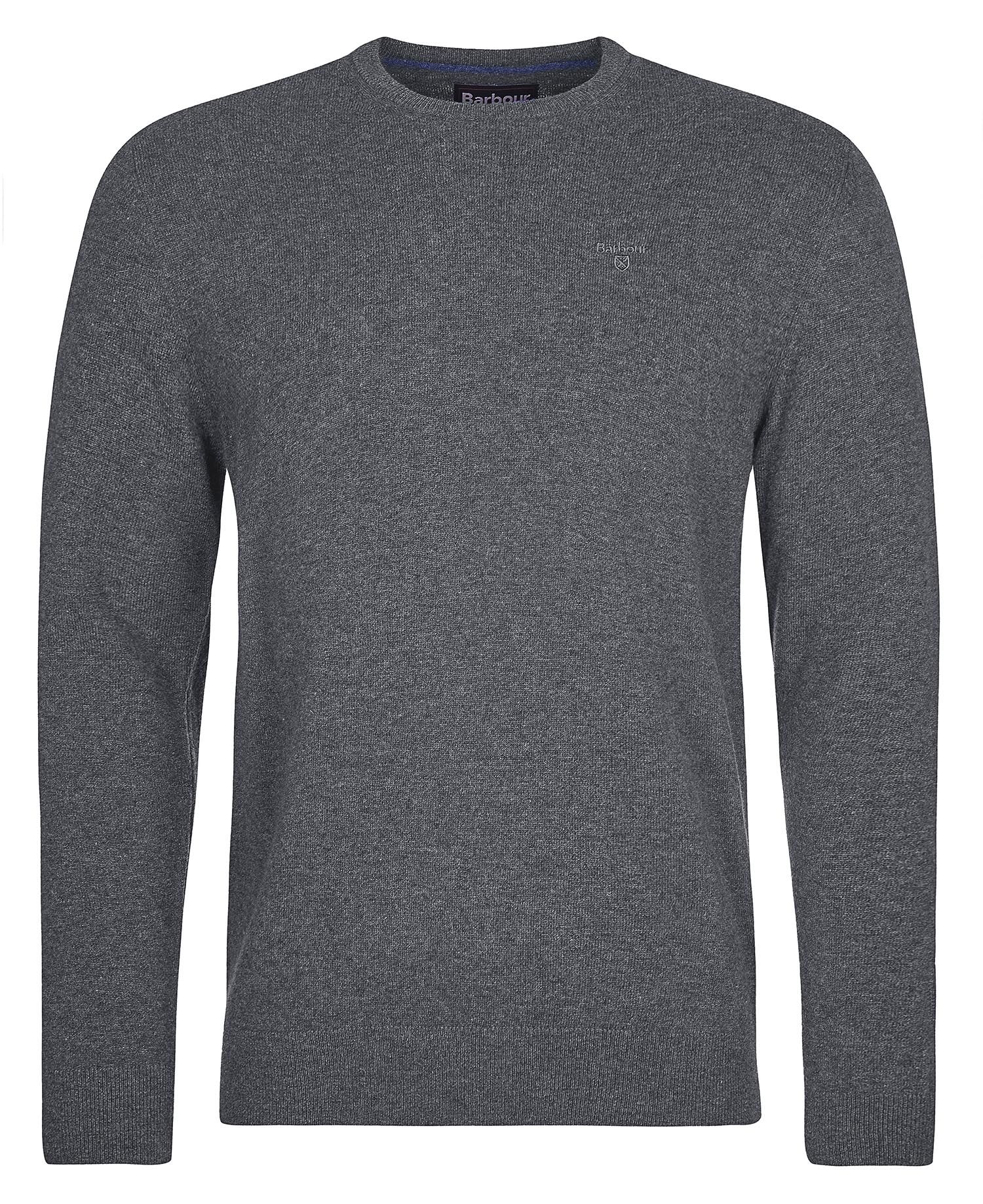 Essential L/Wool Crew Neck Fw24 Knitwear -  Charcoal