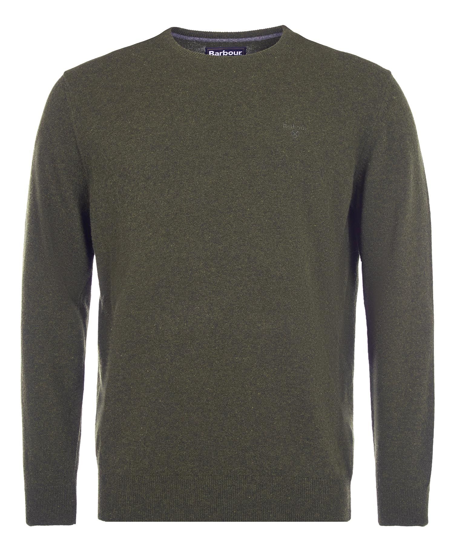 Essential L/Wool Crew Neck Fw24 Knitwear - Seaweed