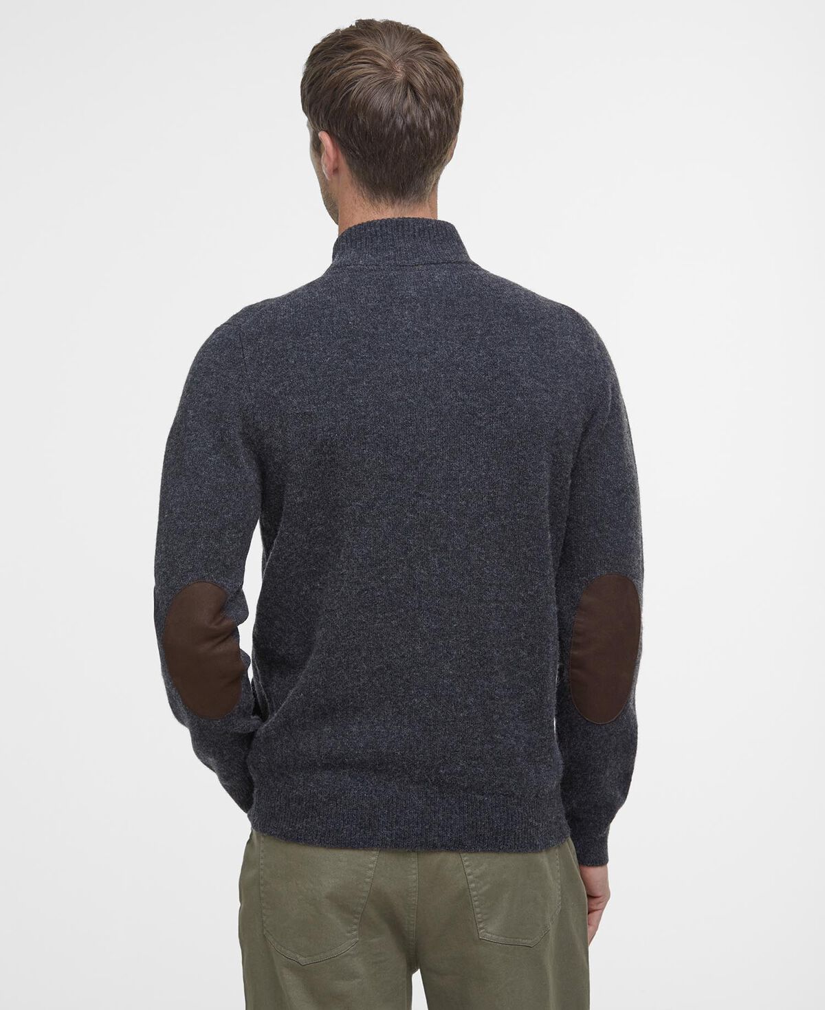 Barbour – Essential Patch Zip Through – Charcoal Marl