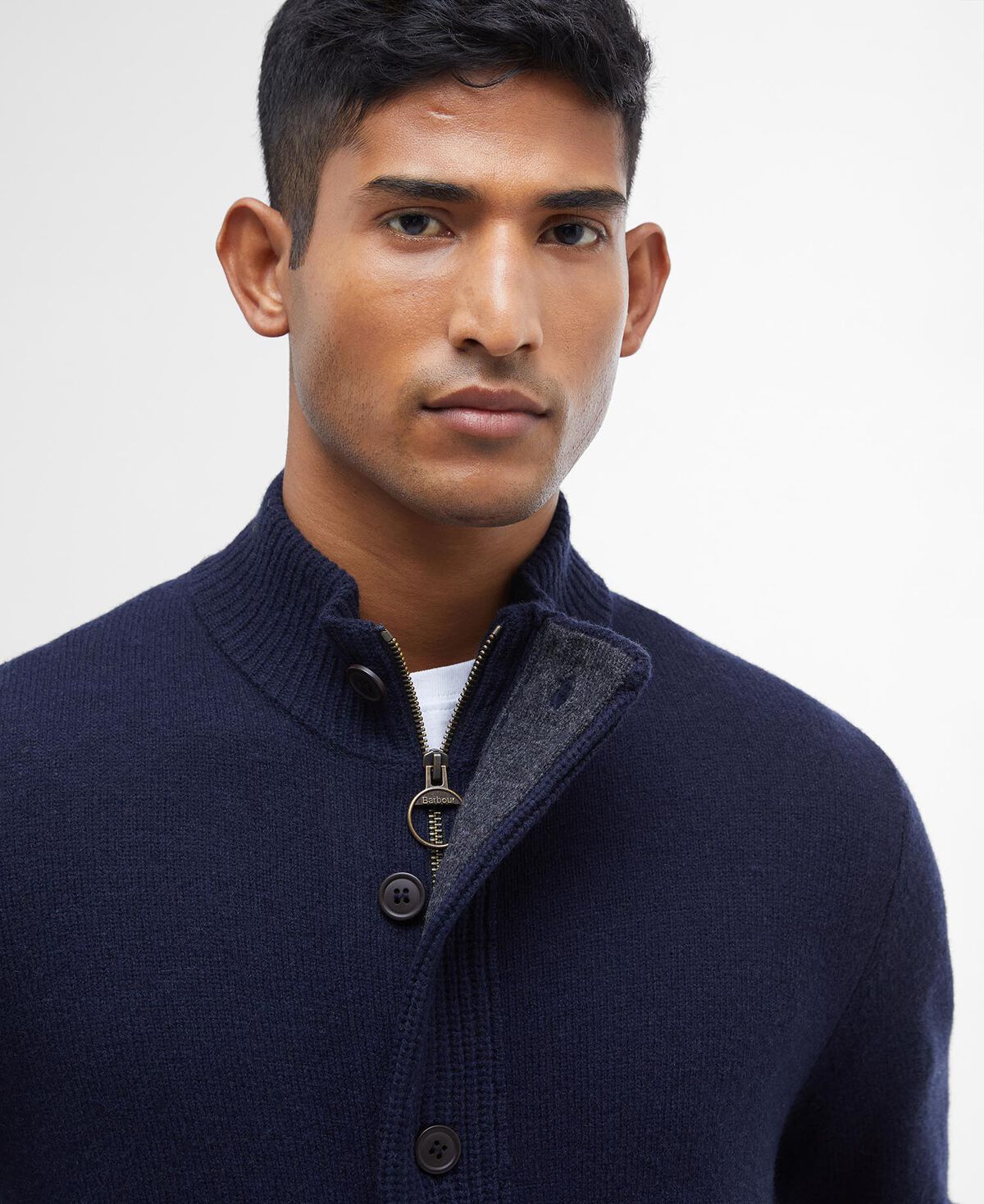 Barbour – Essential Patch Zip Through – Navy