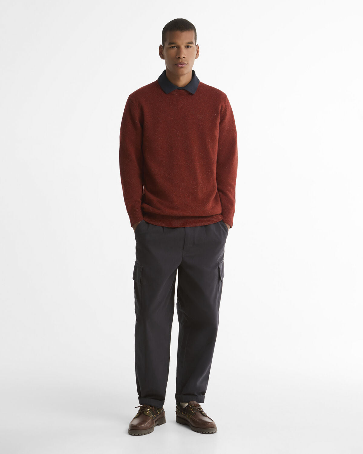 Barbour – Essential Tisbury Crew – Russet