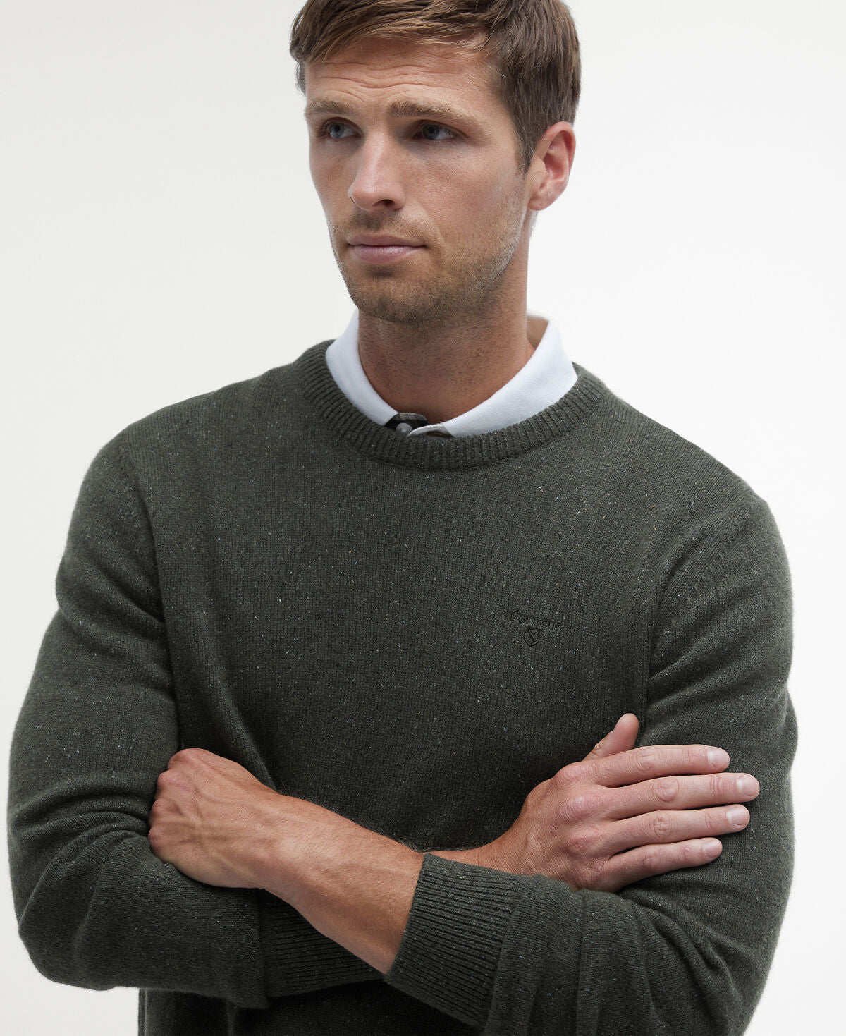 Barbour – Essential Tisbury Crew – Dark Seaweed