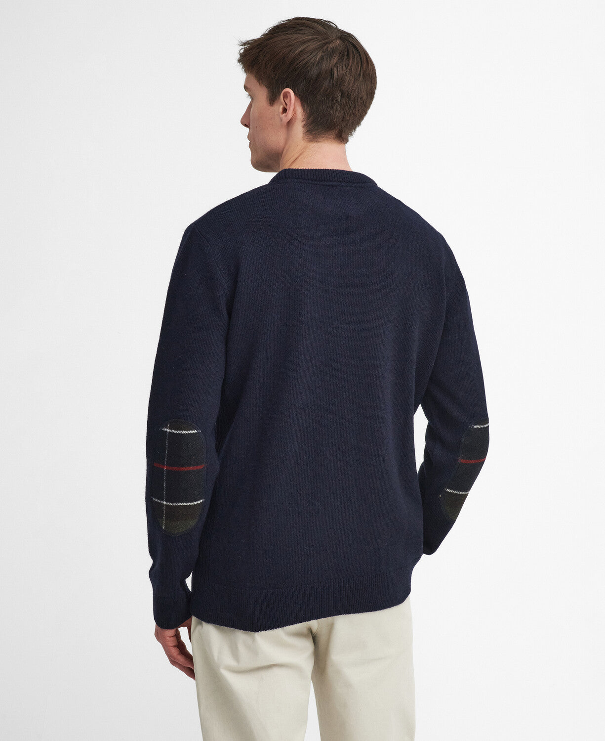 Holden Crew Neck Sweater Fw24 Barbour Knitwear - Navy