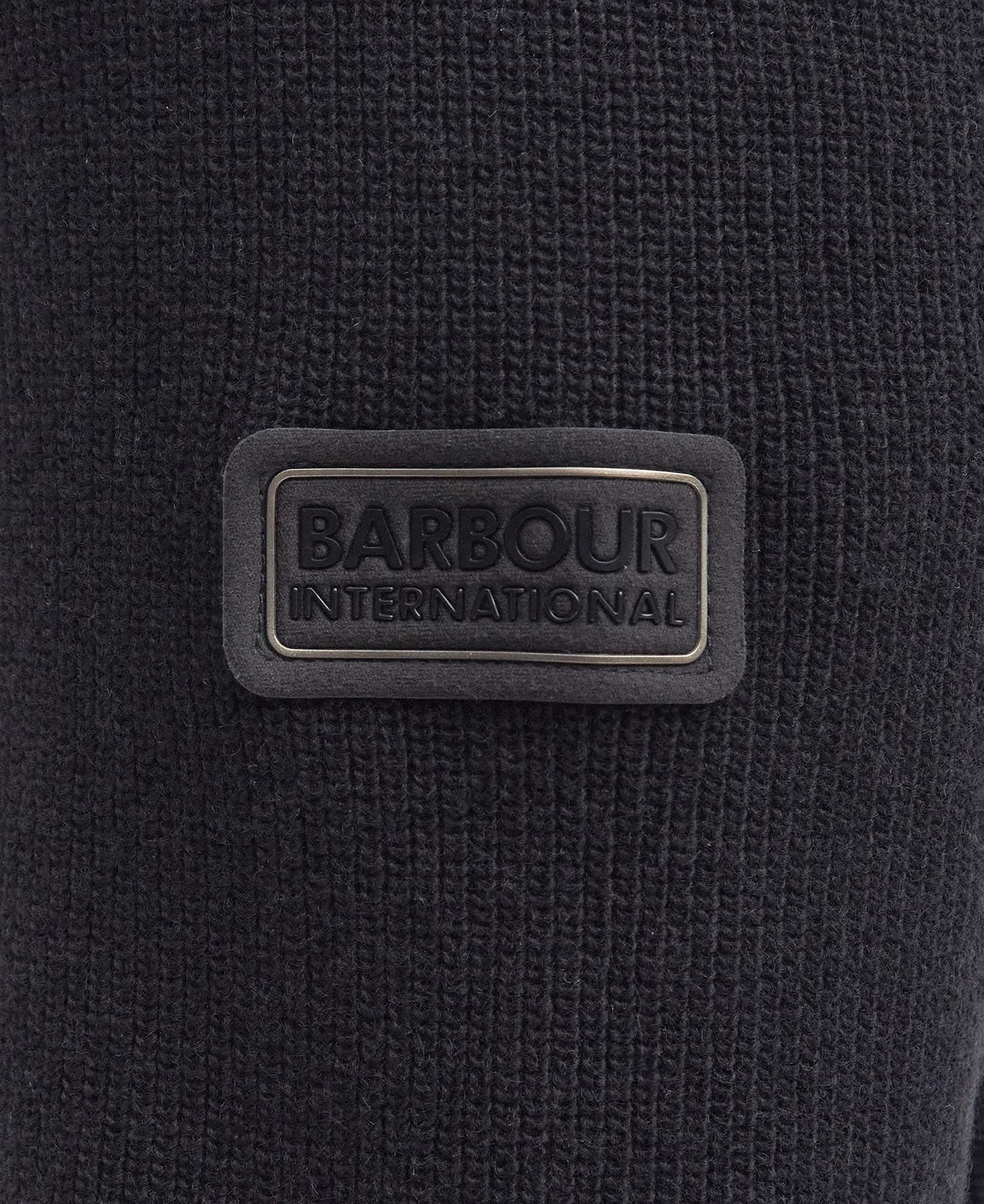 Crawley Crew Neck Jumper Fw24 Barbour International - Black