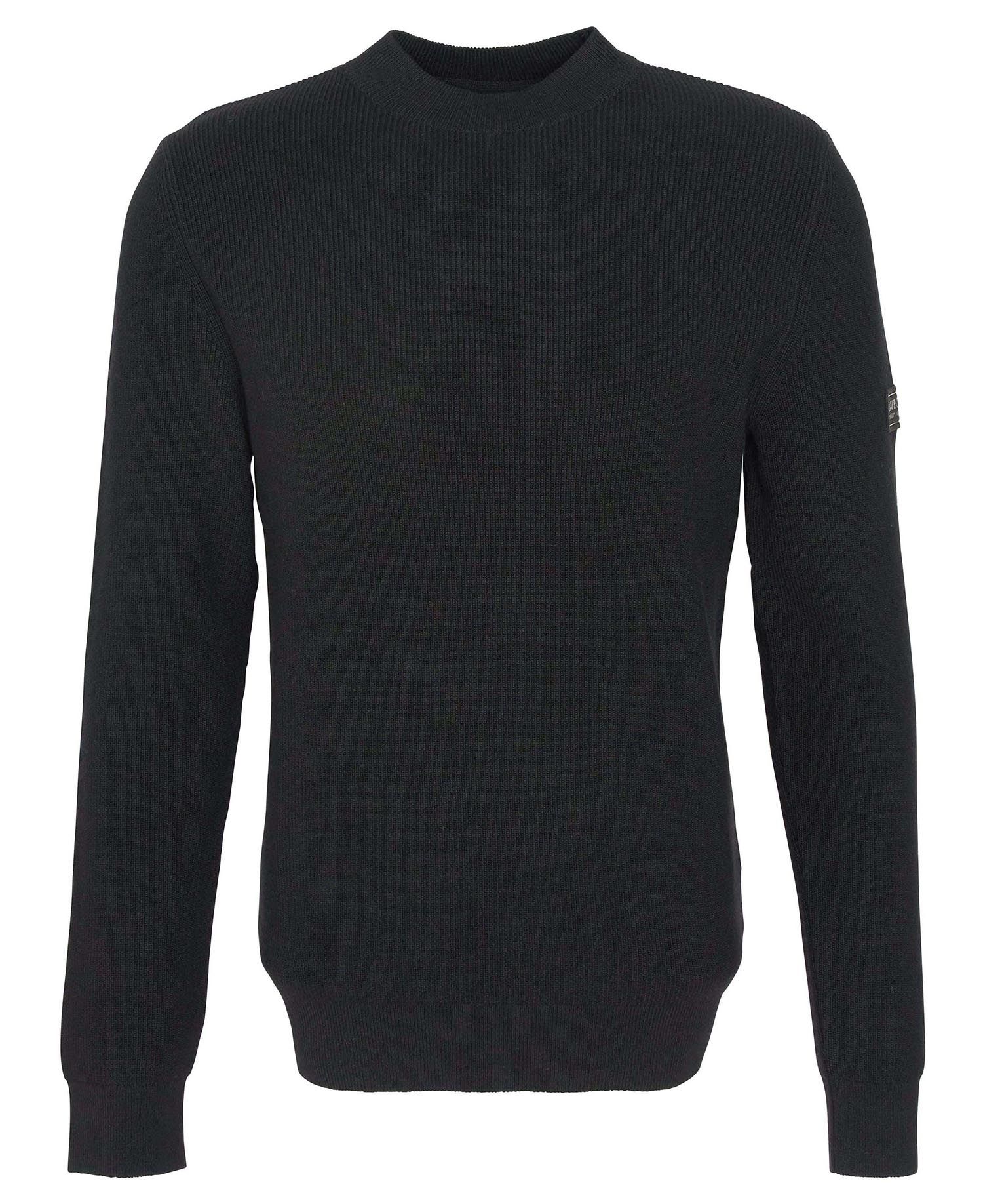 Crawley Crew Neck Jumper Fw24 Barbour International - Black