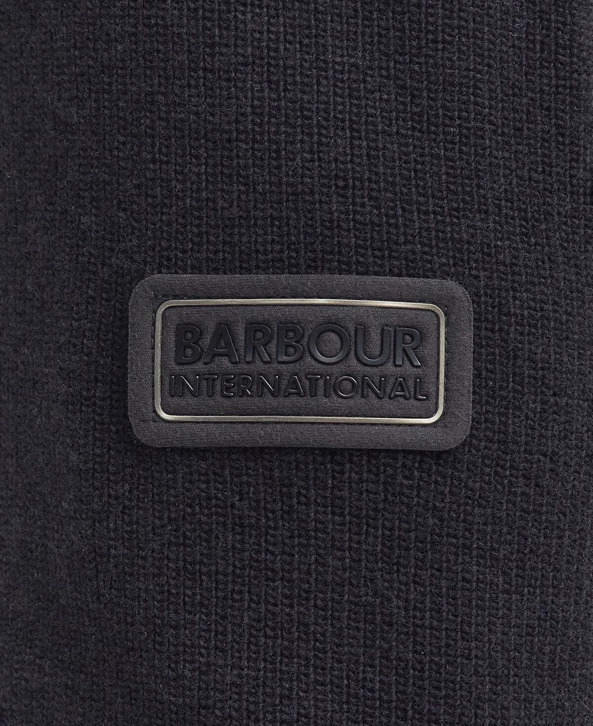 Barbour International – Crawley Funnel Neck Jumper – Black