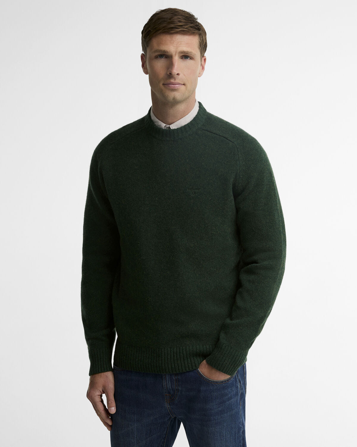 Barbour – Newtown Crew Neck Sweater – Sage