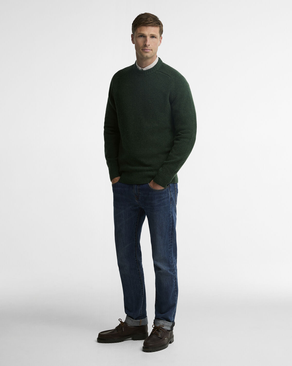 Barbour – Newtown Crew Neck Sweater – Sage