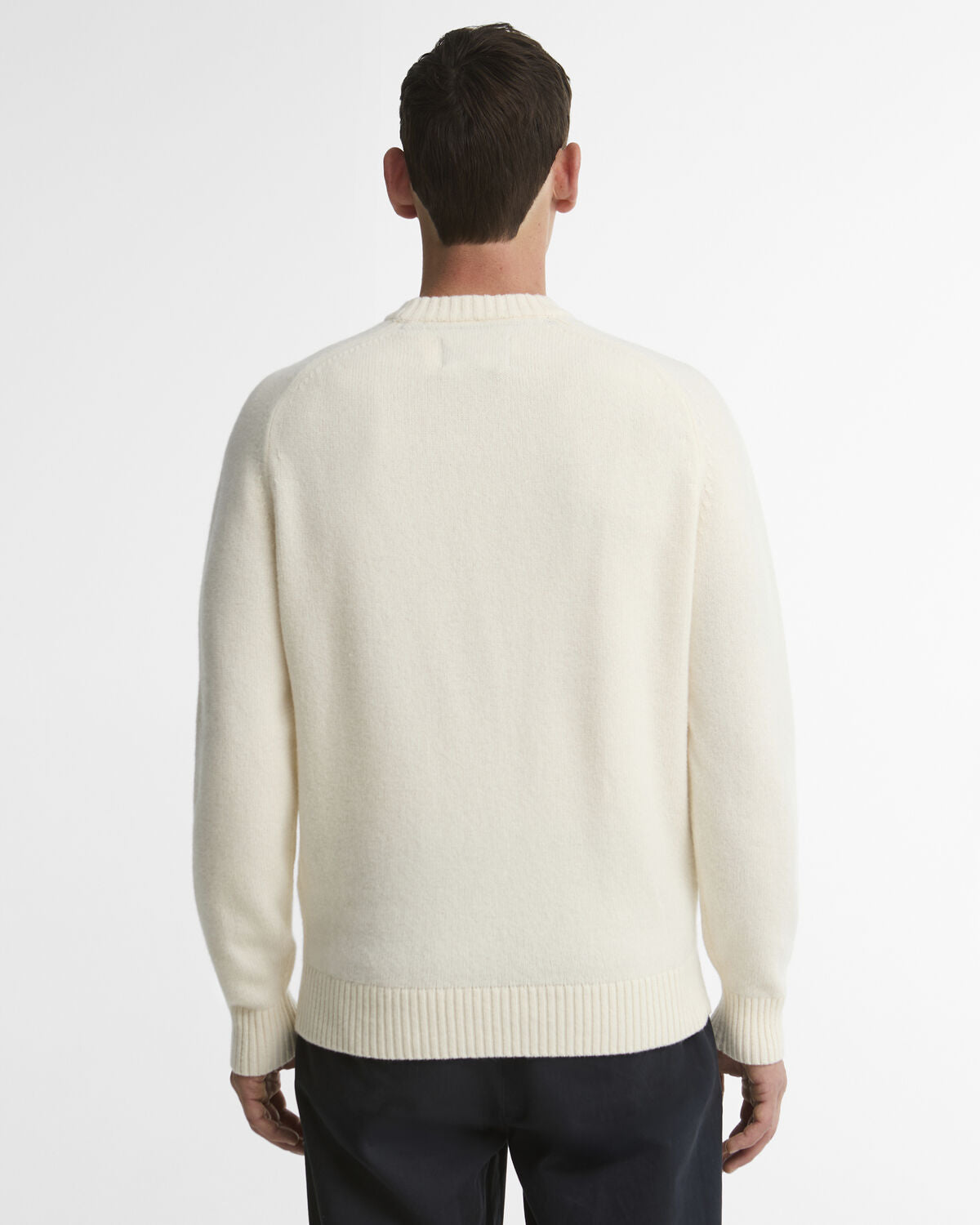 Barbour – Newtown Crew Neck Sweater – Antique White
