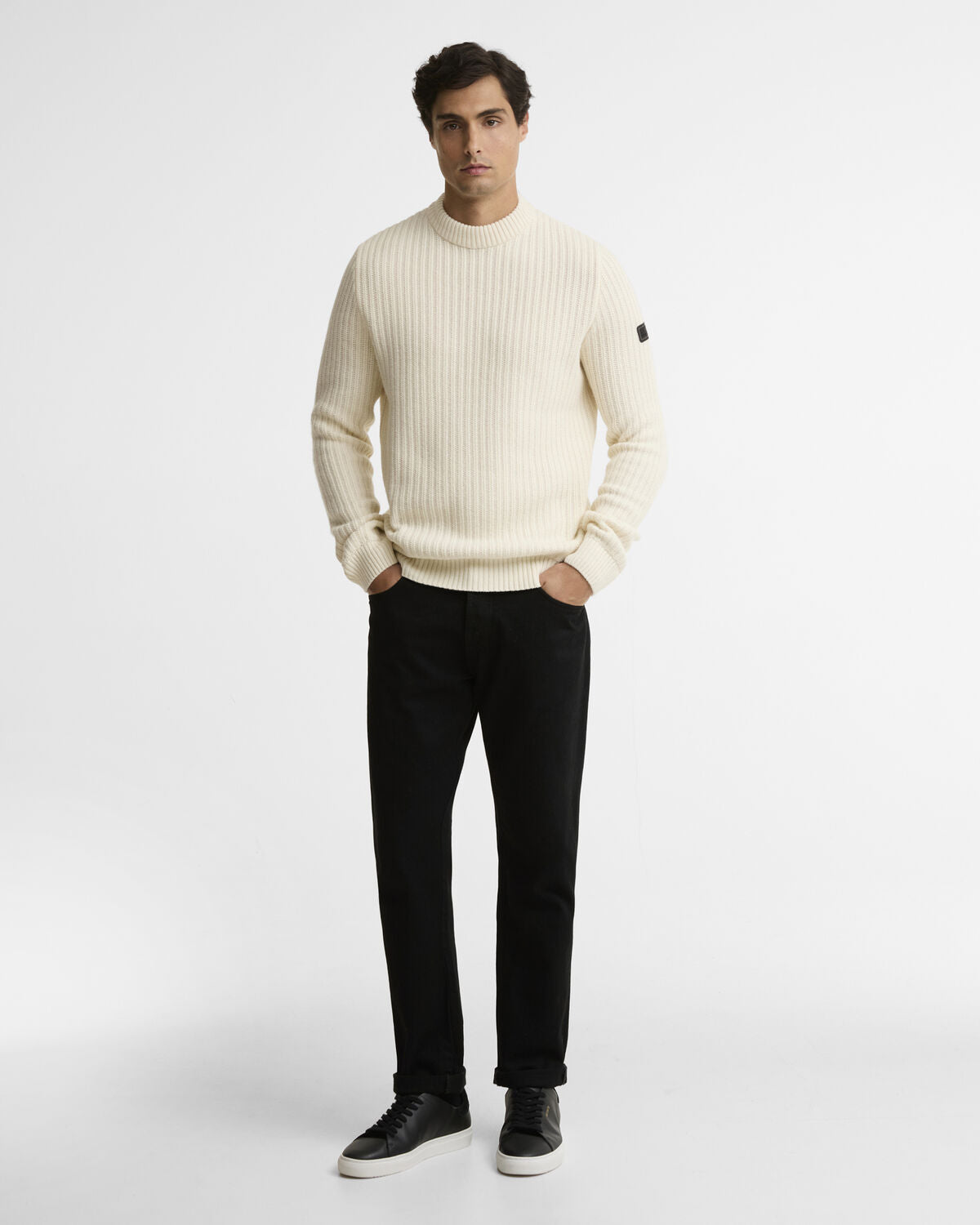Barbour International – Oxham Crew Jumper – Whisper White