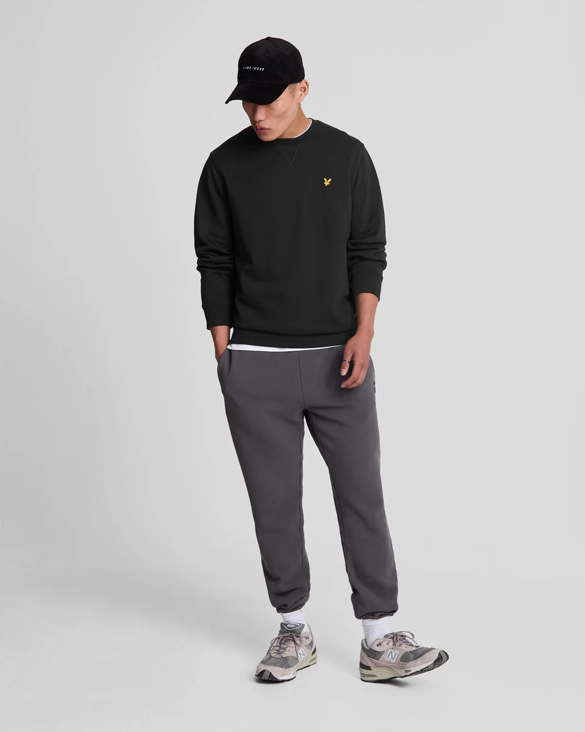 Football for All Graphic Sweatshirt Lyle & Scott - Jet Black