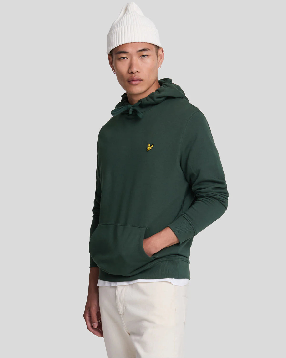 Brushed Back Hoodie Sweatshirt Lyle & Scott - Argyle Teal