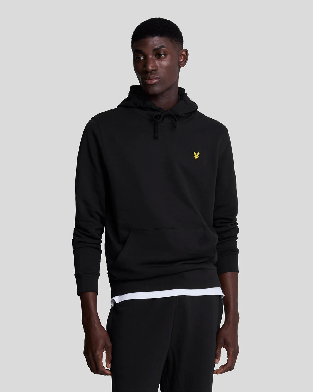 Brushed Back Hoodie Sweatshirt Lyle & Scott - Jet Black