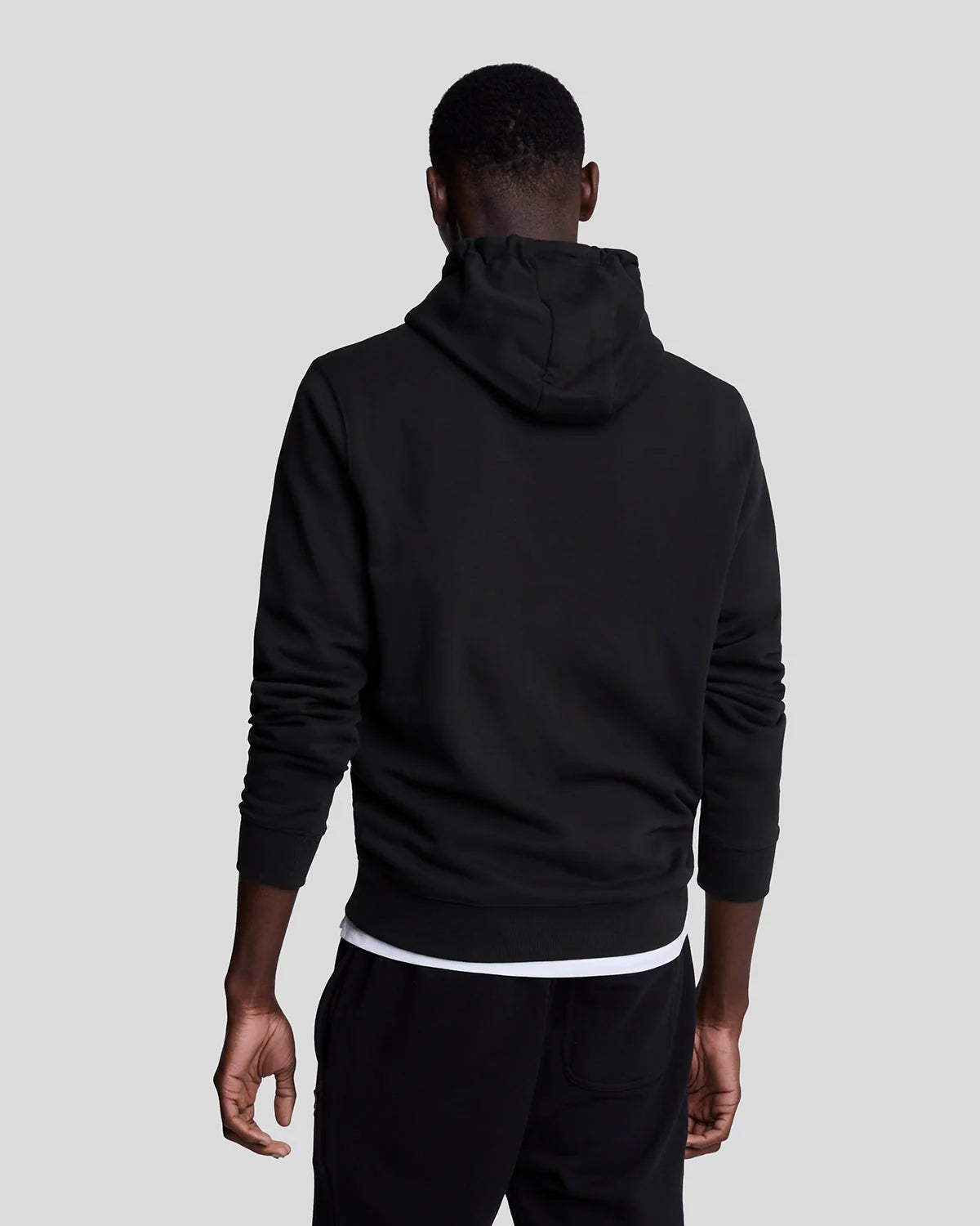 Brushed Back Hoodie Sweatshirt Lyle & Scott - Jet Black