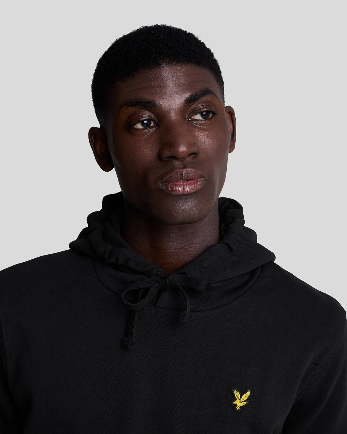 Brushed Back Hoodie Sweatshirt Lyle & Scott - Jet Black