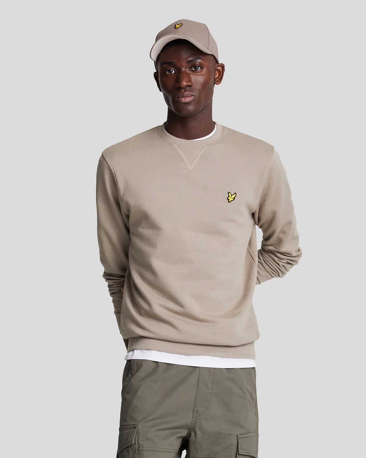 Brushed Back Crew Neck Sweatshirt Lyle & Scott - Heritage Taupe