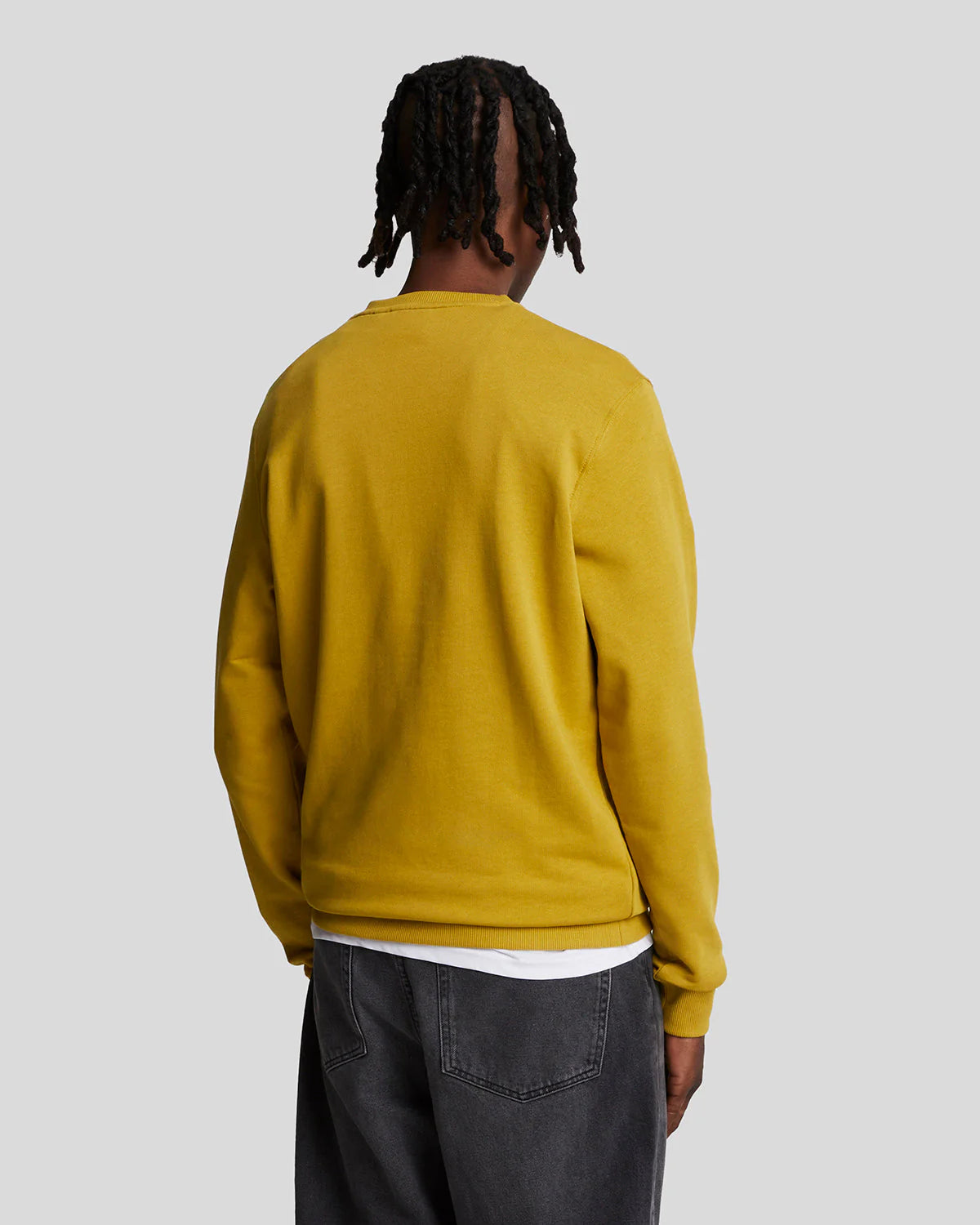 Brushed Back Crew Neck Sweatshirt Lyle & Scott - Ellaness Gold