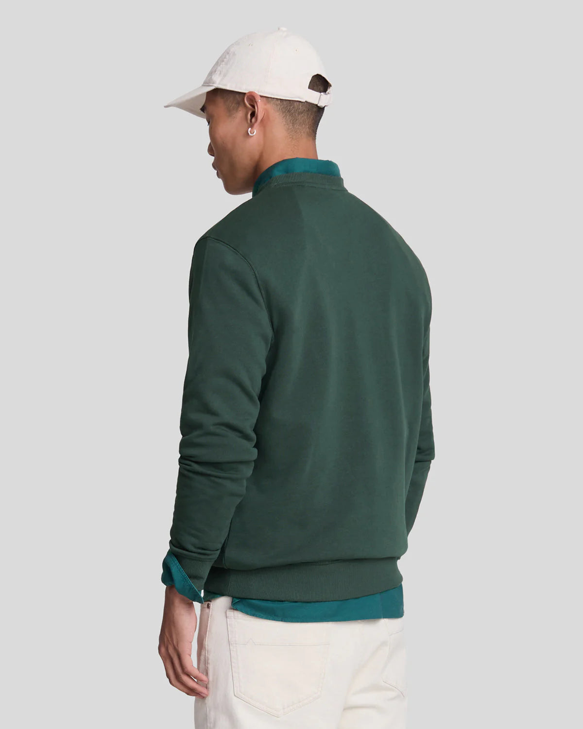 Brushed Back Crew Neck Sweatshirt Lyle & Scott - Argyle Teal