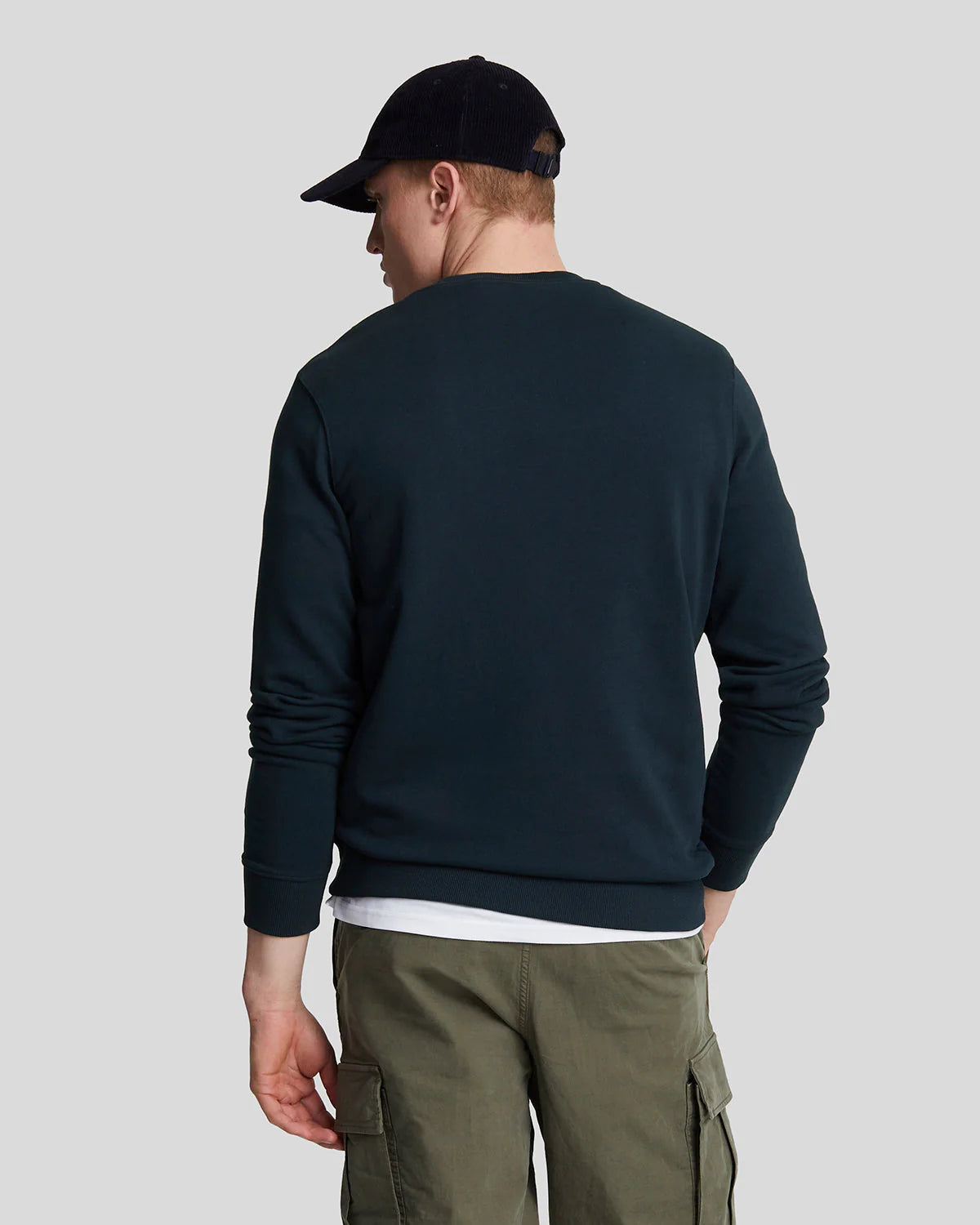 Brushed Back Crew Neck Sweatshirt Lyle & Scott - Dark Navy