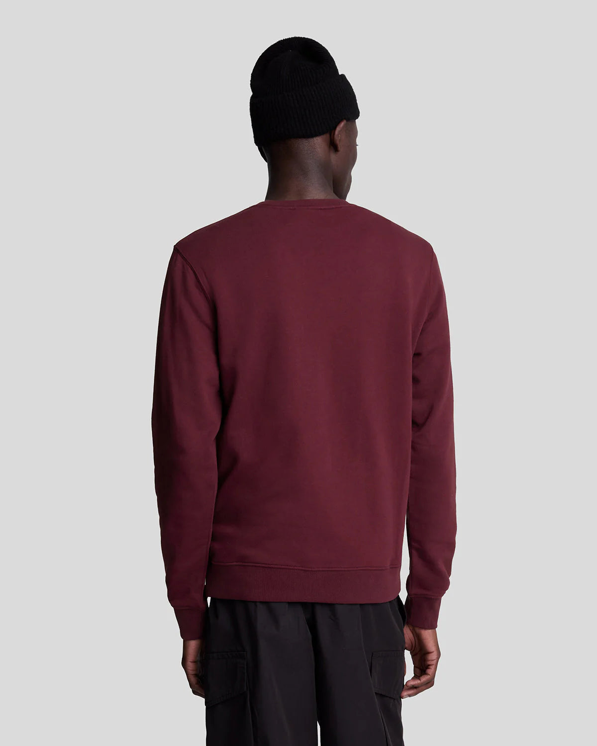 Brushed Back Crew Neck Sweatshirt Lyle & Scott - Burgundy