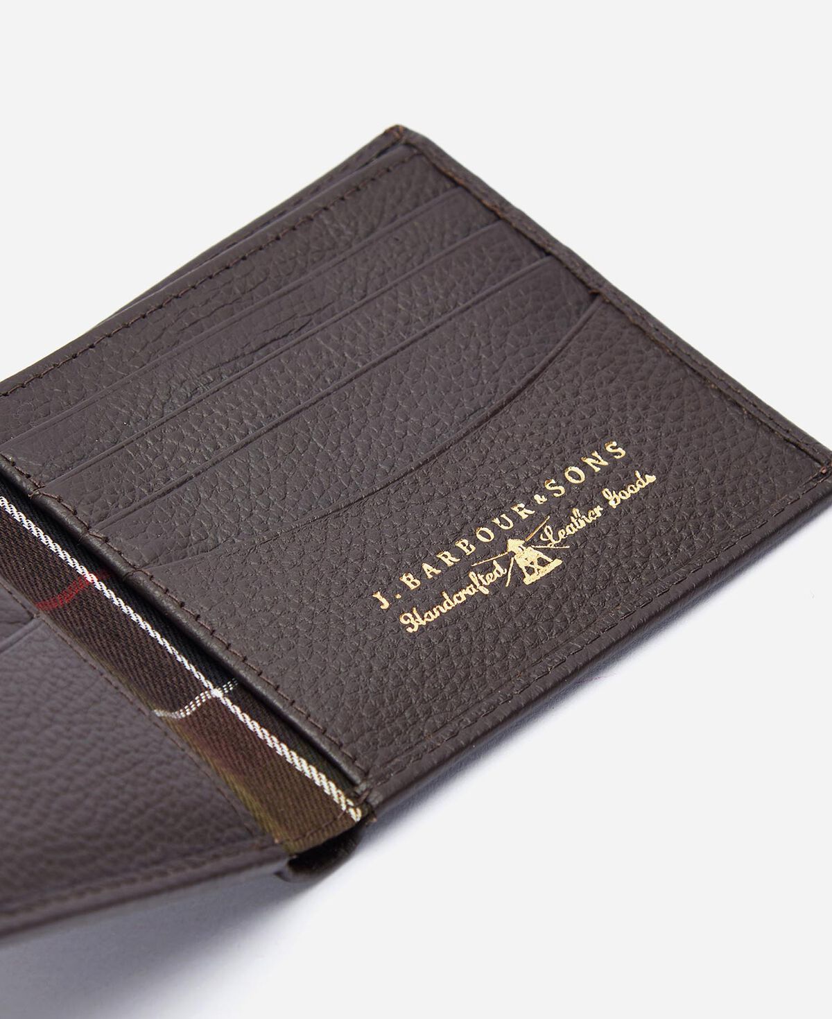 Barbour – Amble Leather Billfold Wallet – Dark Brown