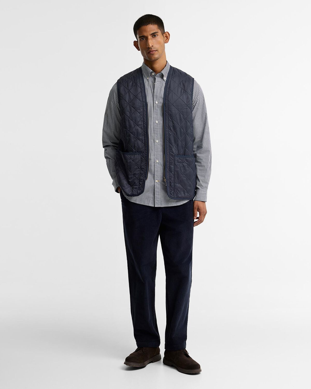 Barbour – Polarquilt Waistcoat Zip Liner – Navy