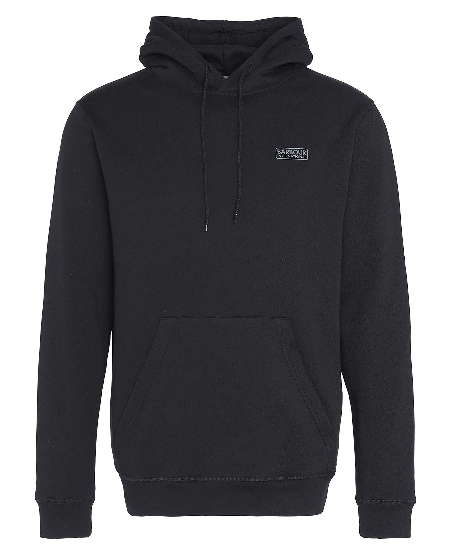 Small Logo Hoodie Fw24 Barbour International - Black / Pewter