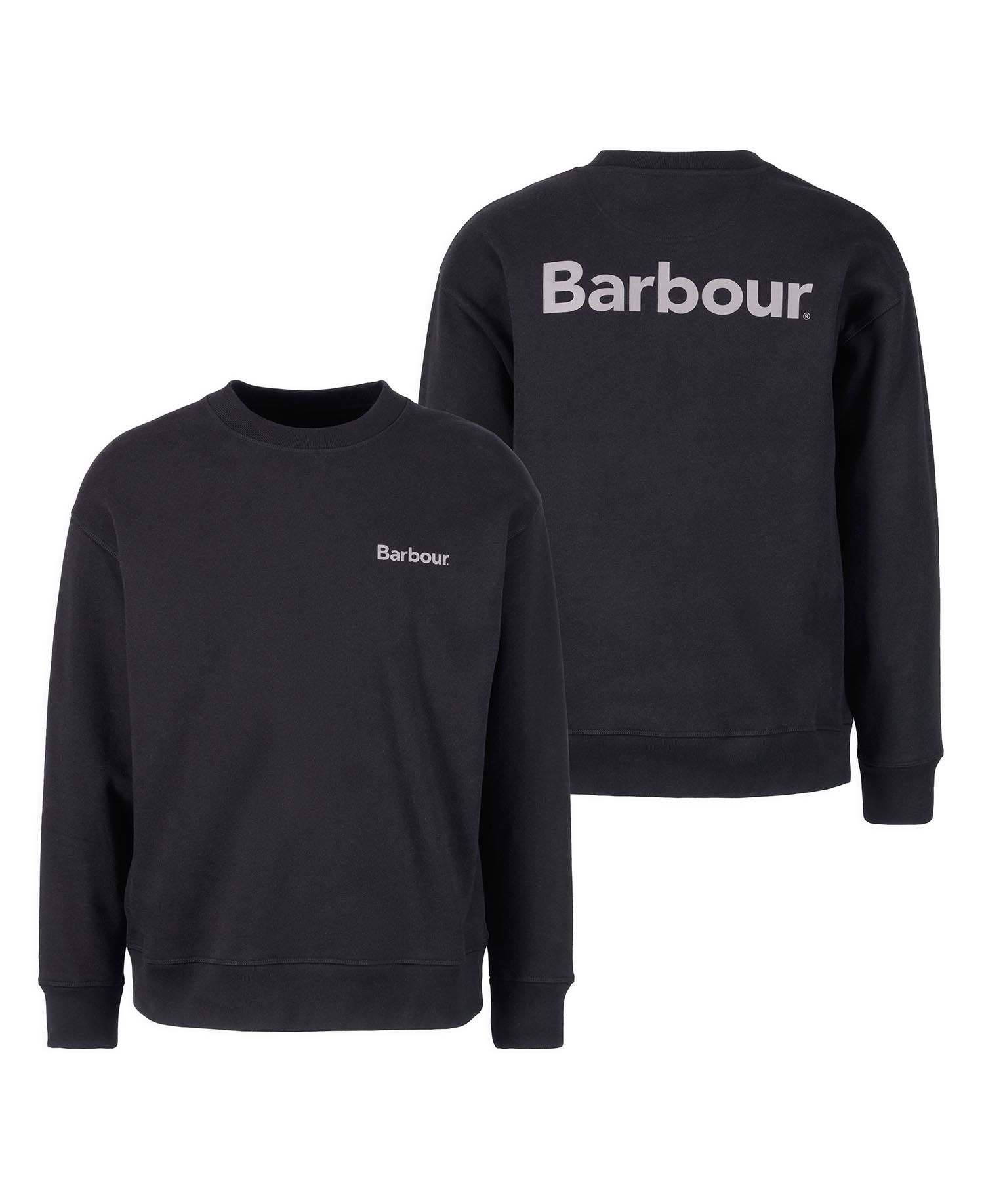 Brushed Nicholas OS Crew Neck FW24 Barbour - Black