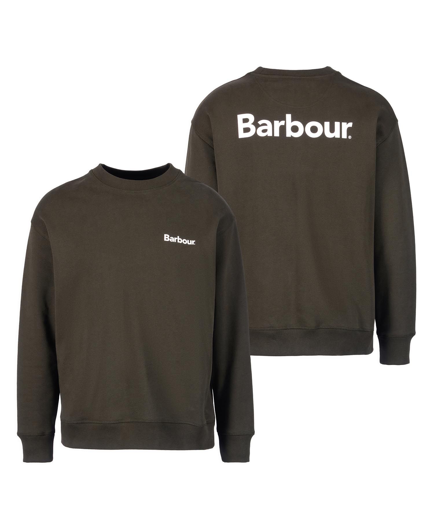 Brushed Nicholas OS Crew Neck FW24 Barbour - Sage