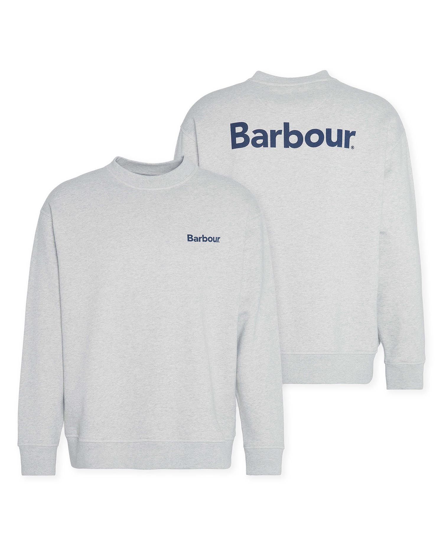 Brushed Nicholas OS Crew Neck FW24 Barbour - Grey Marl