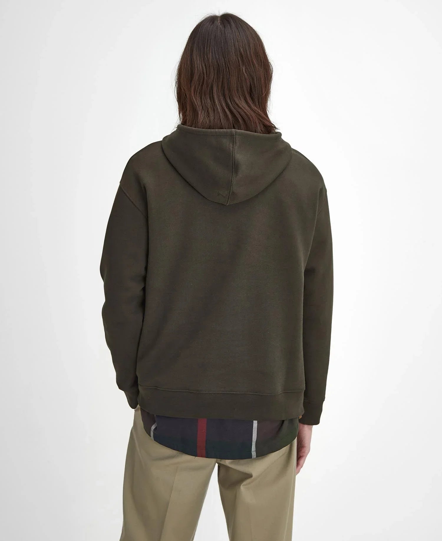 Brushed Nicholas Hoodie Fw24 Barbour - Sage