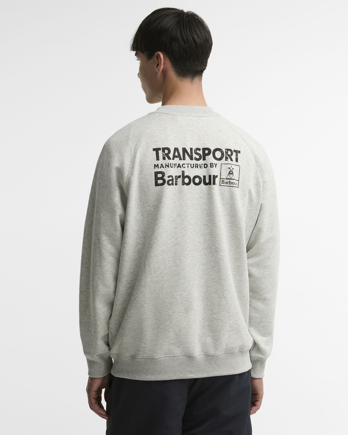 Barbour – OS Fit Transp Crew Neck Sweat – Grey Marl