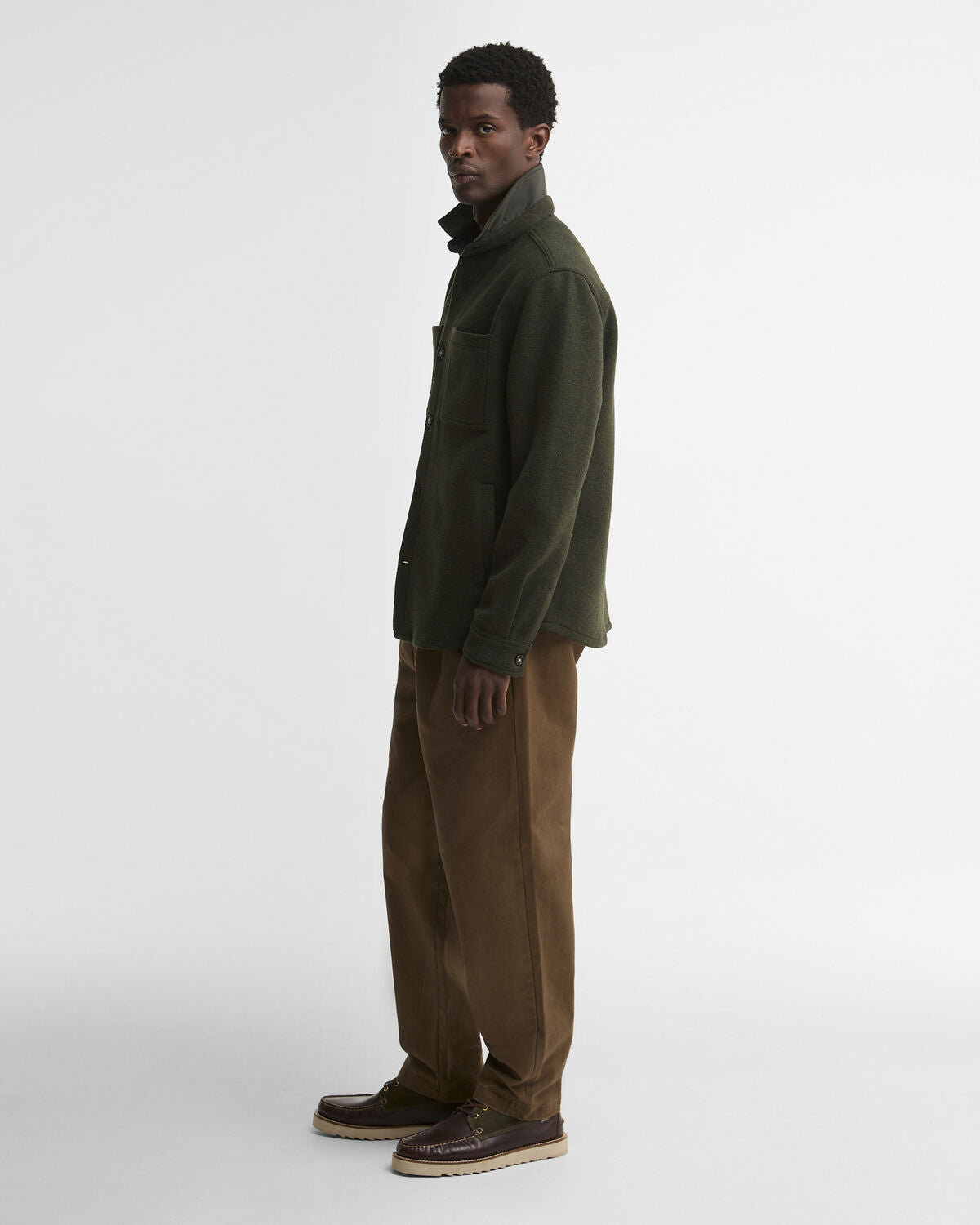 Barbour – Marltown Tail Wool Blend Overshirt – GN13