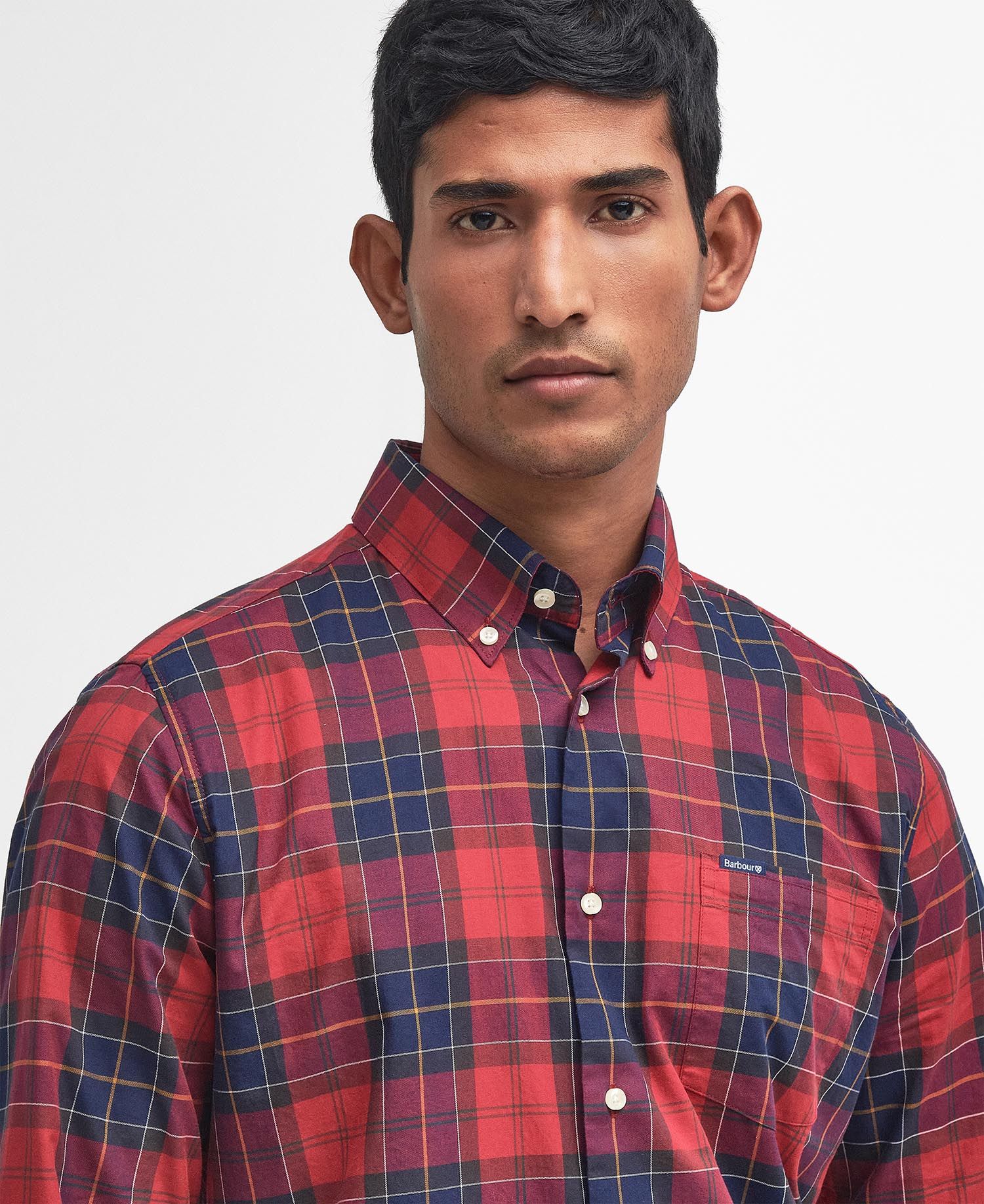 Wetheram Tailored Shirt Fw24 Barbour - Red