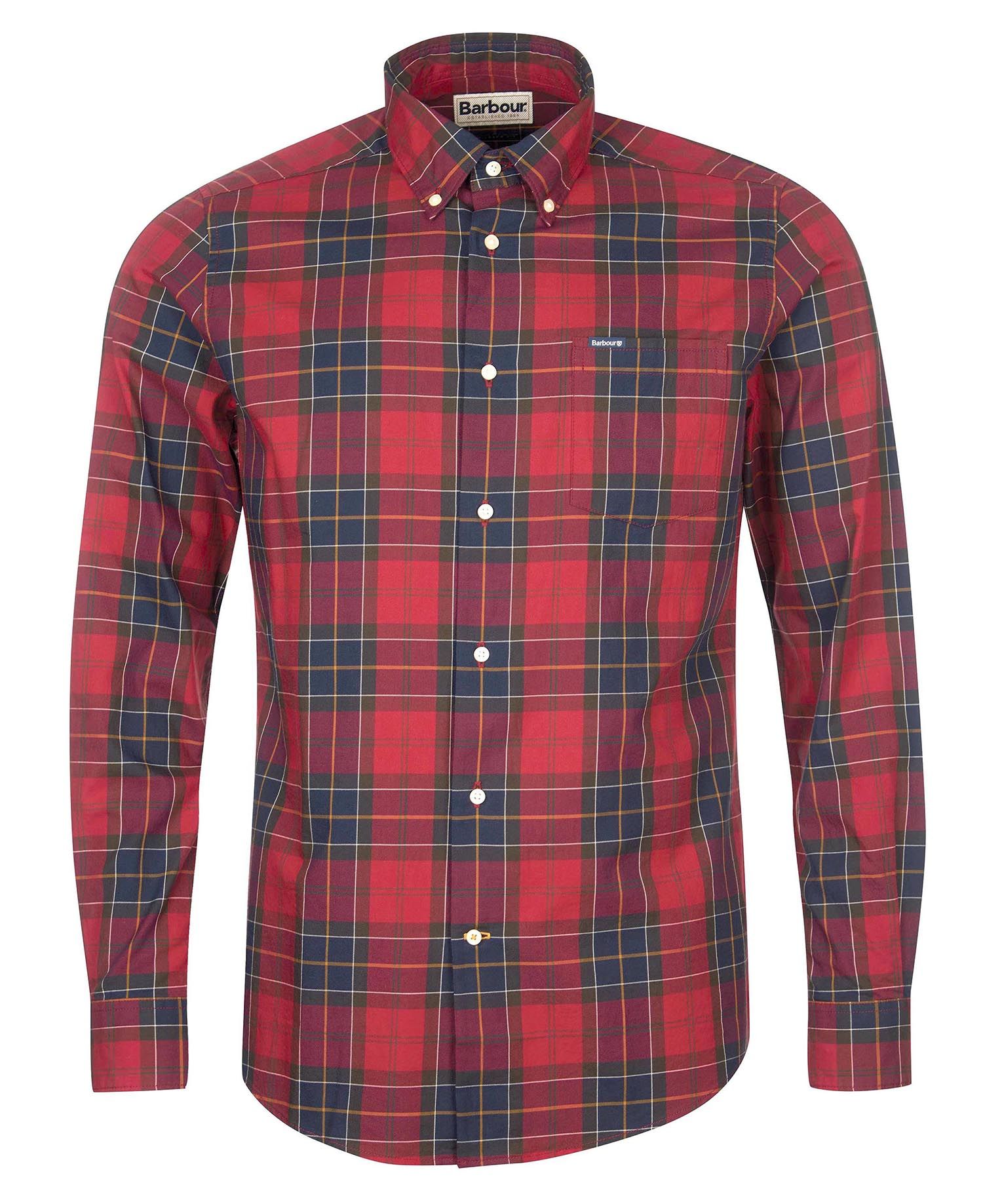 Wetheram Tailored Shirt Fw24 Barbour - Red