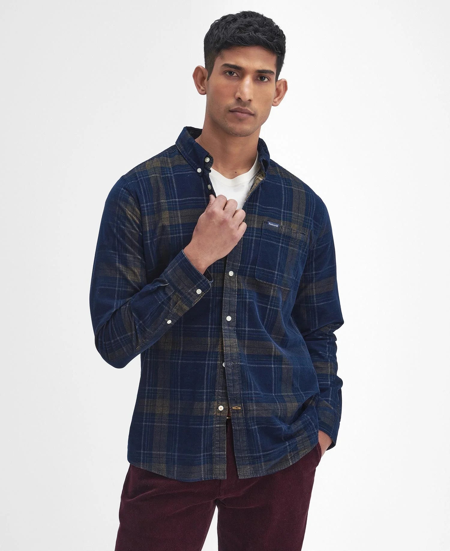 Southfield Tailored Shirt Fw24 Barbour Shirt - Inky Blue