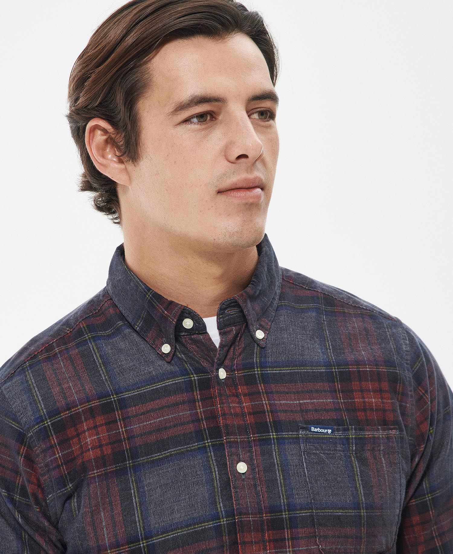 Southfield Tailored Shirt Fw24 Barbour Shirt - Grey Marl