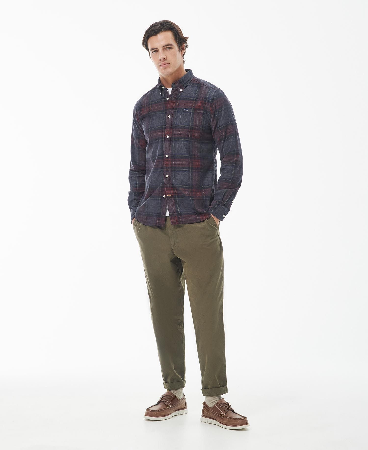 Southfield Tailored Shirt Fw24 Barbour Shirt - Grey Marl