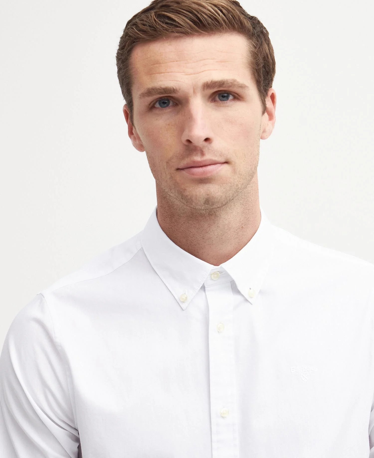 Crest Poplin Shirt SS25 Barbour - White