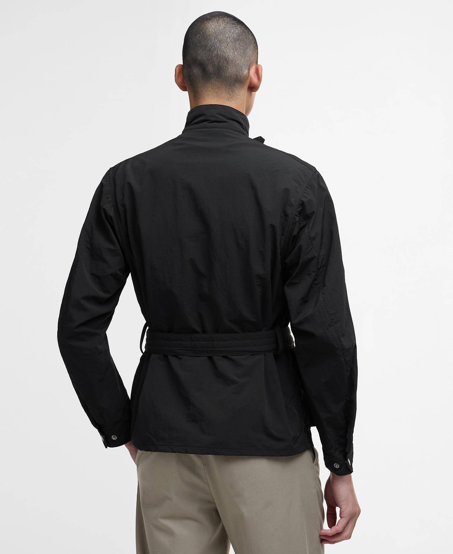 Contemporary A7 Rain Jacket Barbour International - Black