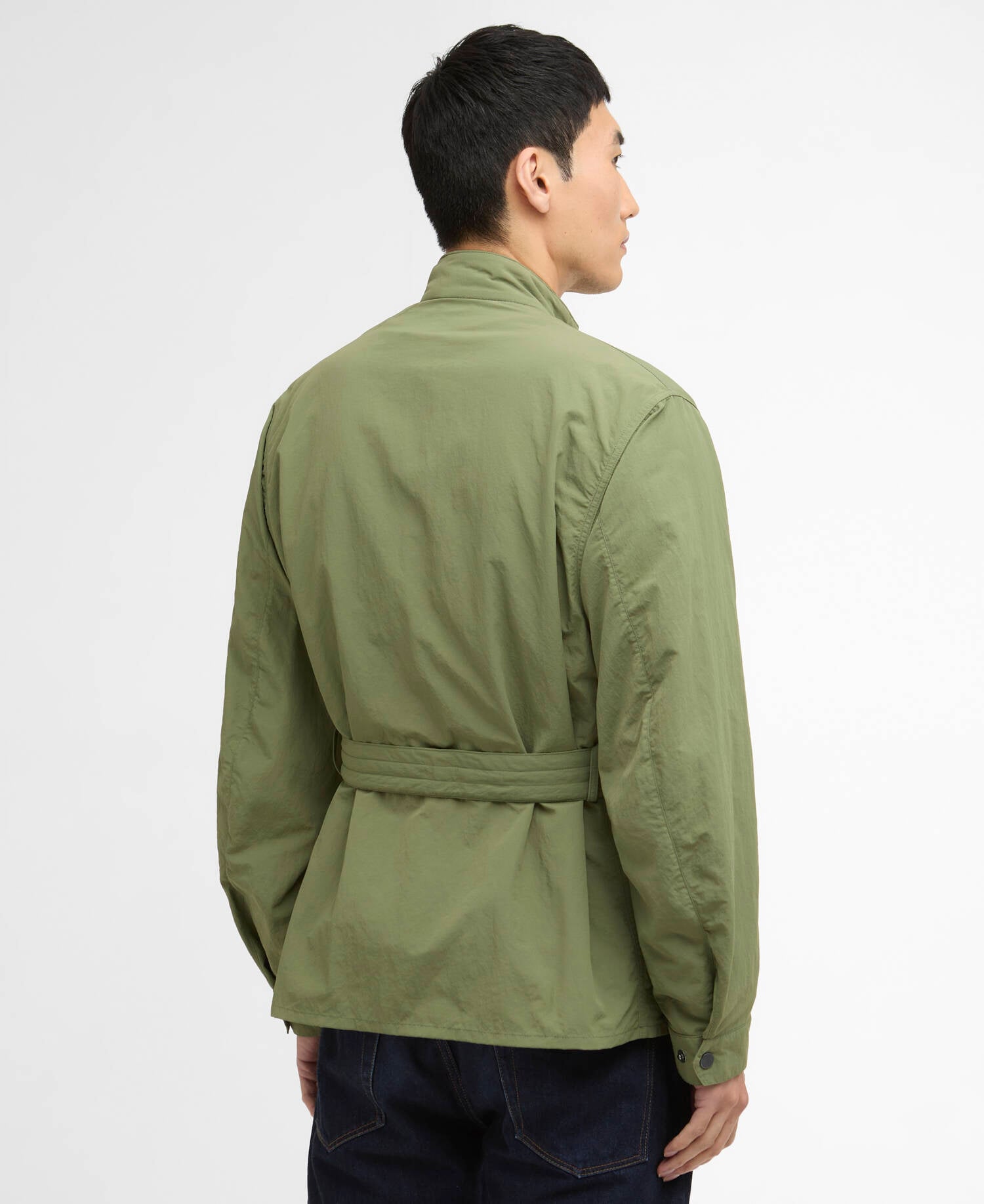 Contemporary A7 Rain Jacket Barbour International - Burnt Olive