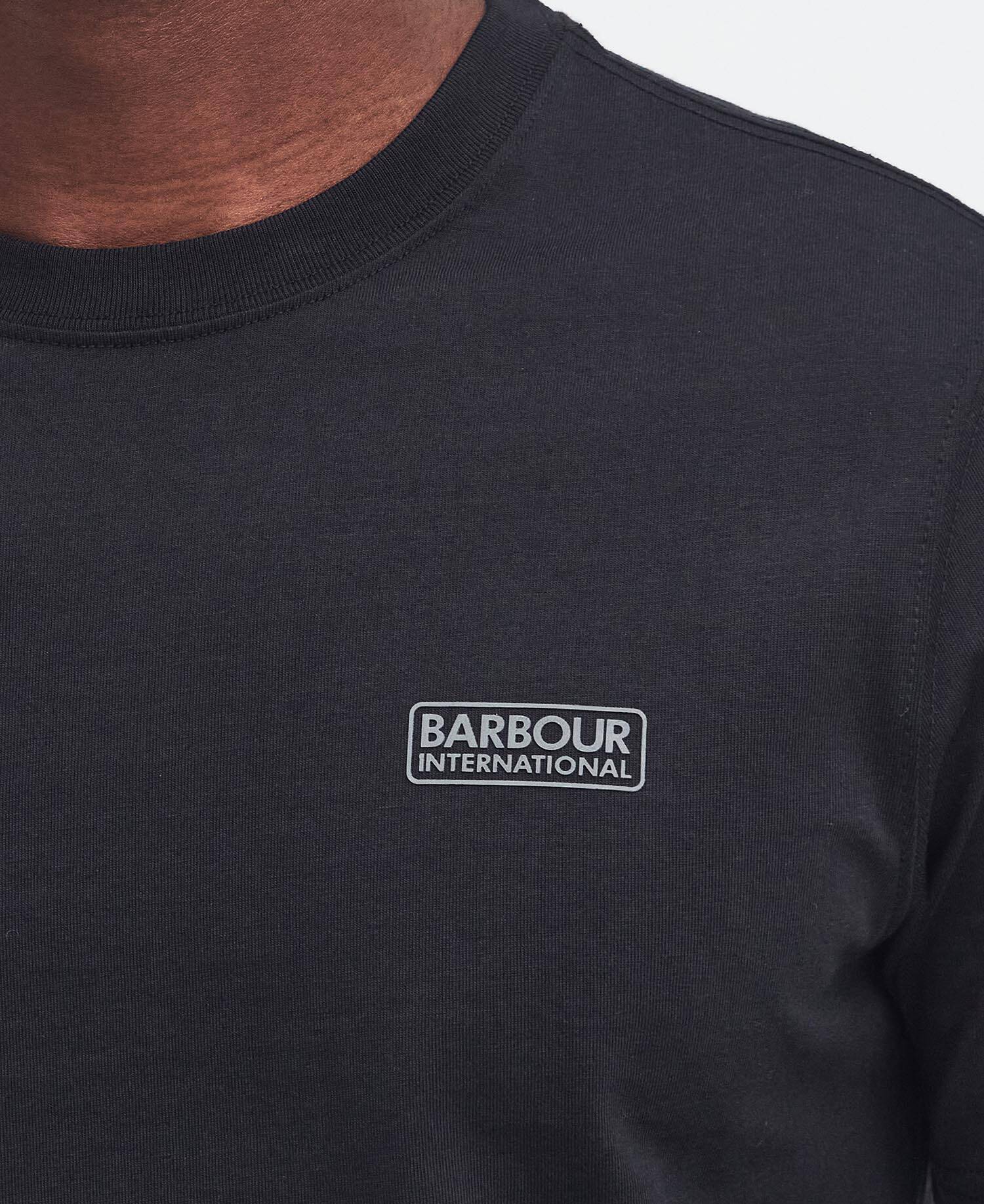 Small Logo T-Shirt SS26 Barbour International - Black / Pewter