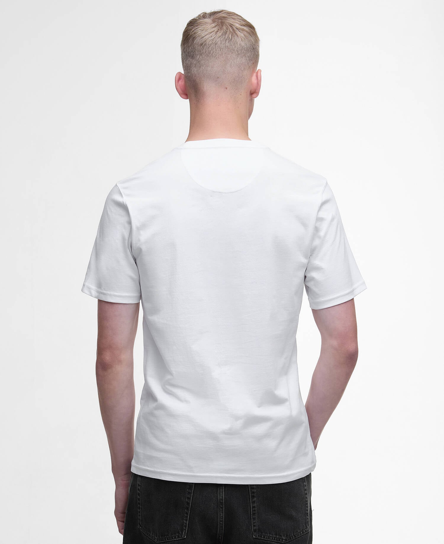 Small Logo T-Shirt SS26 Barbour International - White / Black