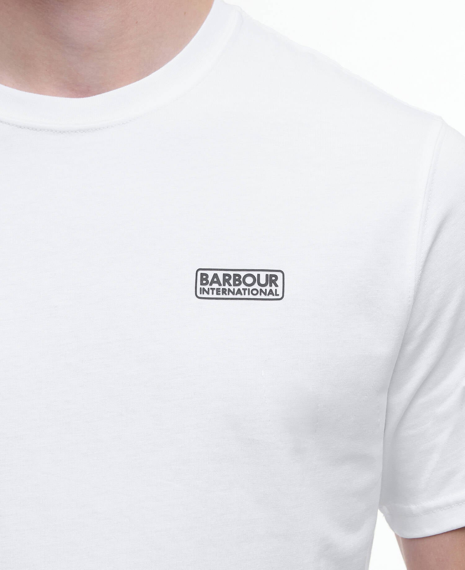 Small Logo T-Shirt SS26 Barbour International - White / Black
