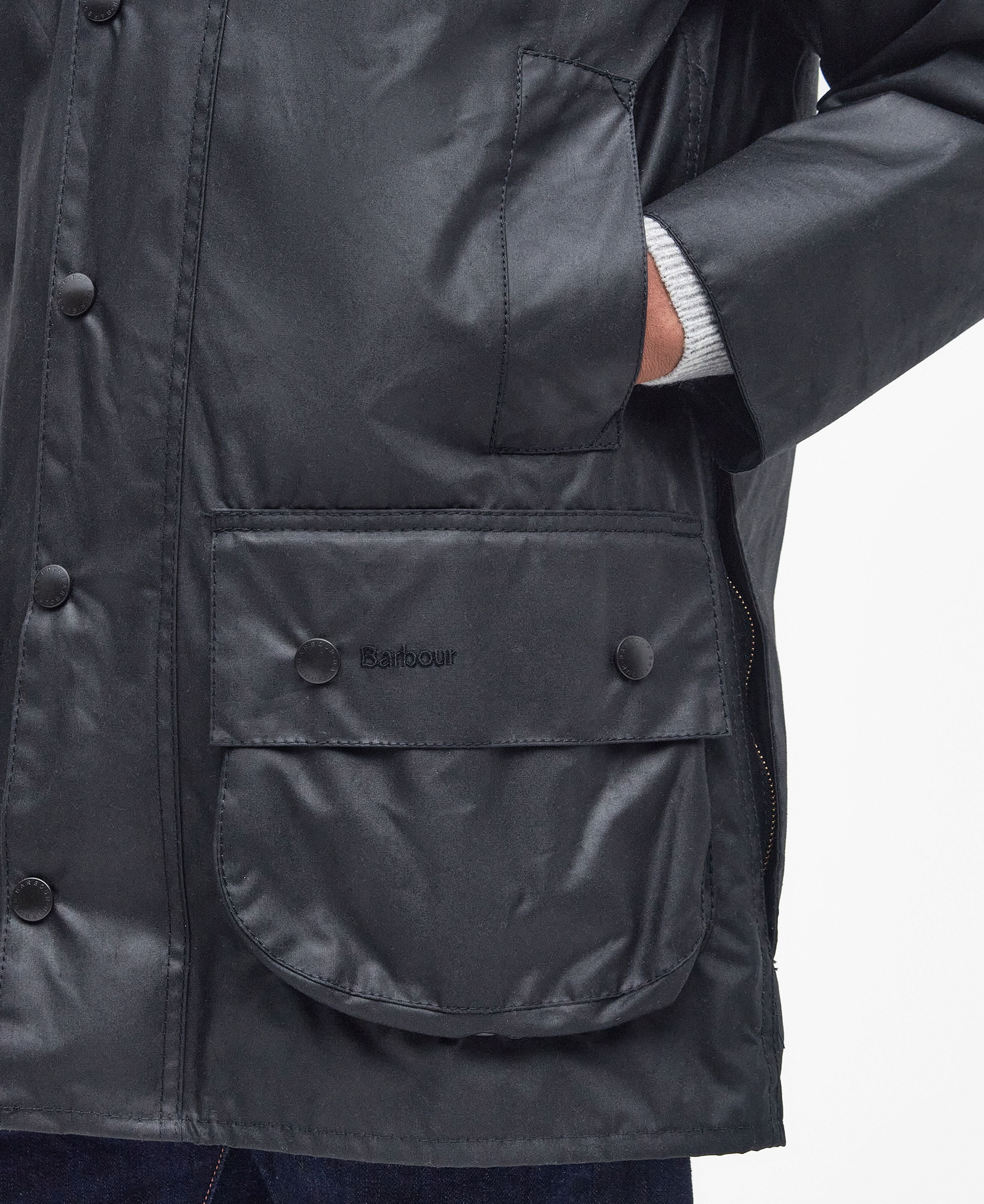 Beaufort Wax Jacket FW24 Wax Coat Barbour - Black