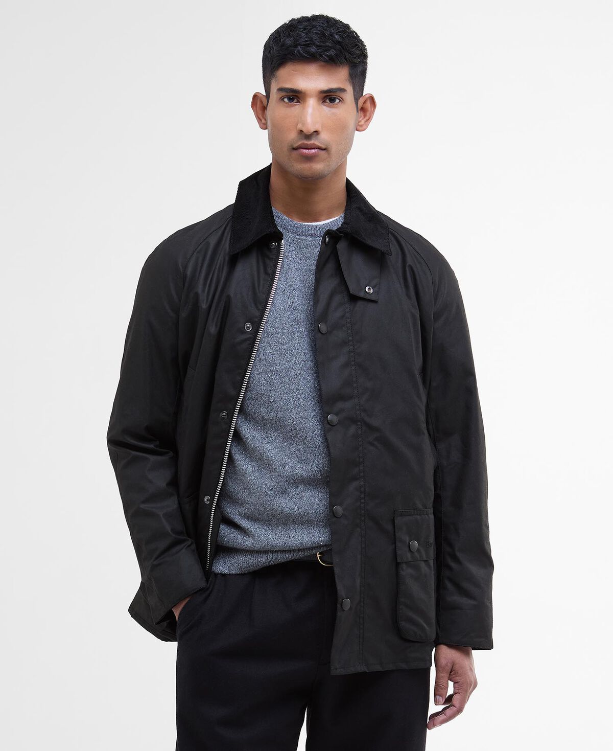 Barbour – Ashby Wax Jacket – Black/Classic