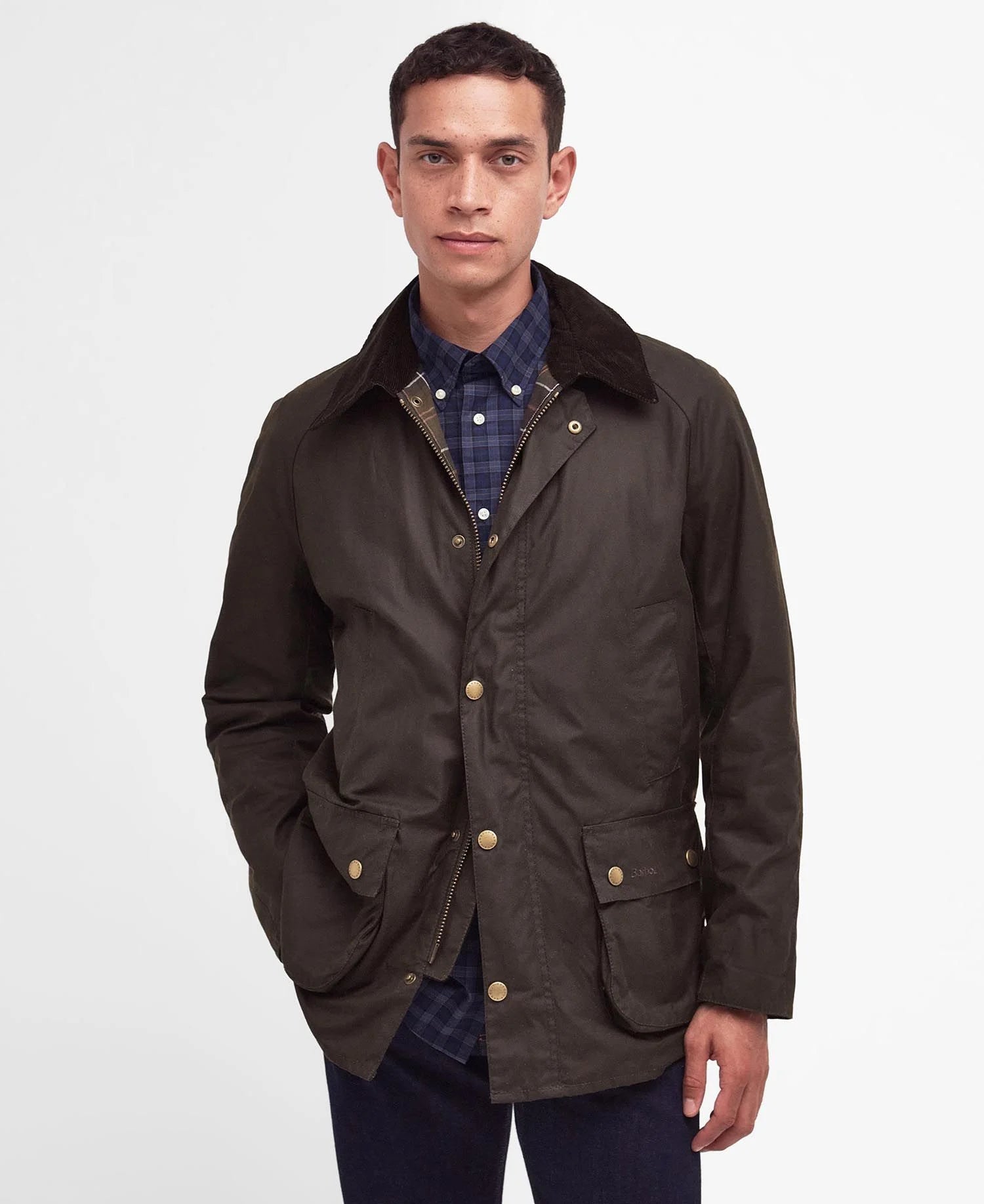 Ashby Wax Jacket FW24 Wax Coat Barbour - Olive