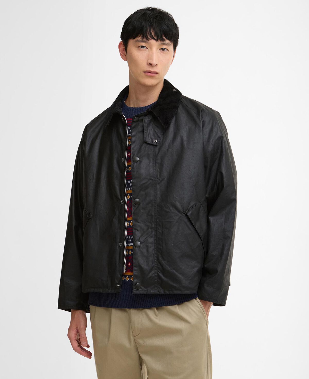 Barbour – OS Transport Wax Jacket – Black