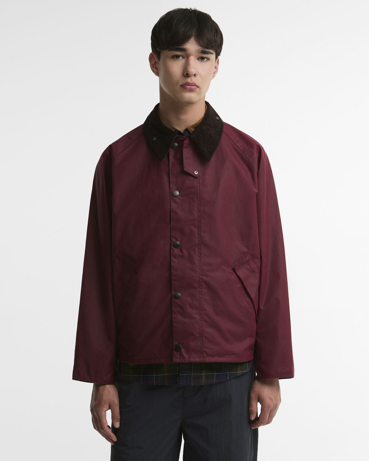 Barbour – OS Transport Wax Jacket – Biking Red