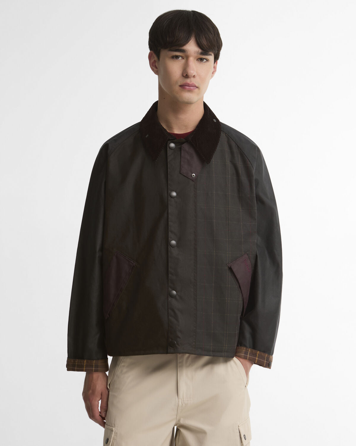 Barbour – Patchwork Transport Wax Jacket – Tartan Multi